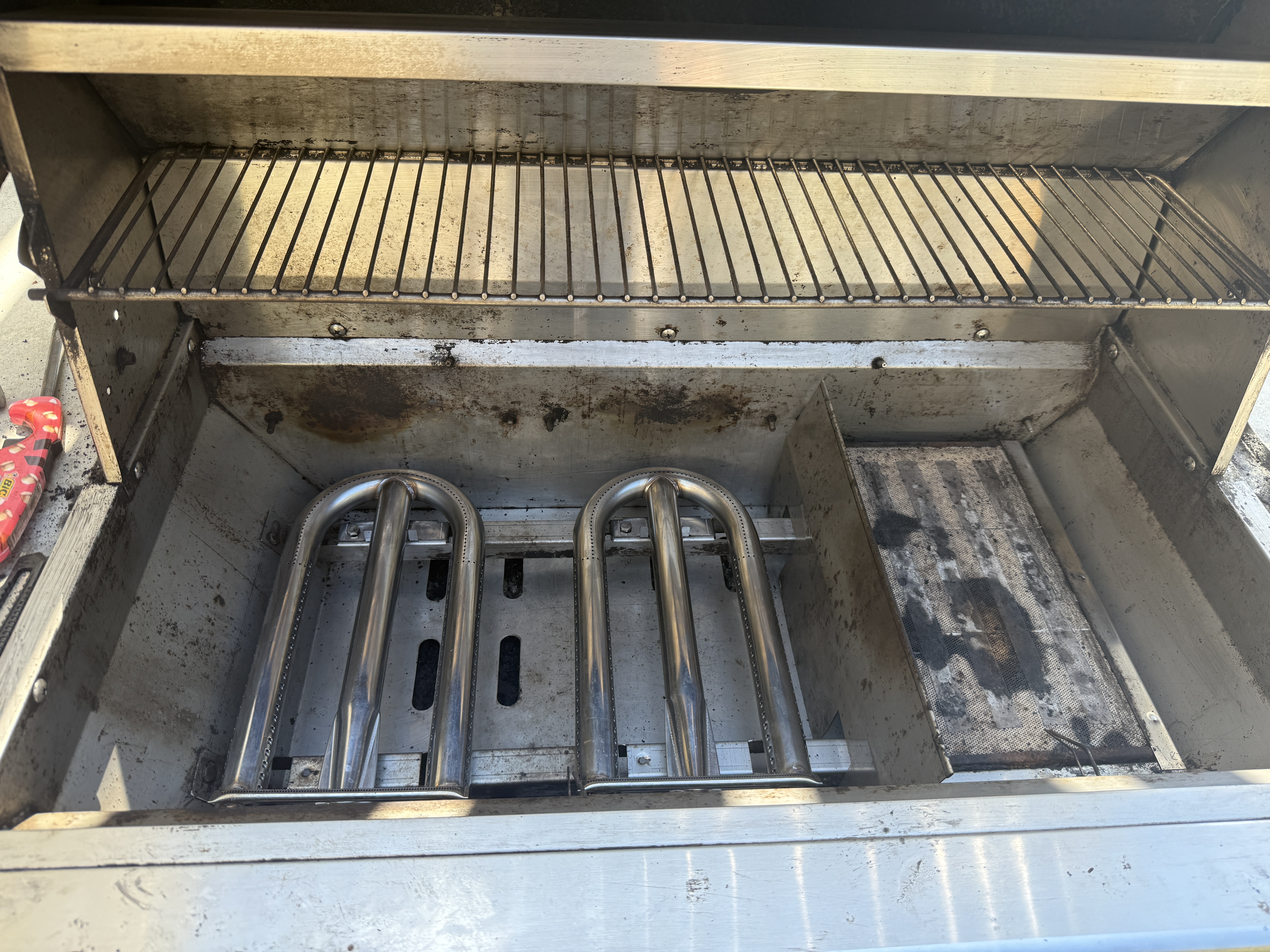 Clean grill after cleaning